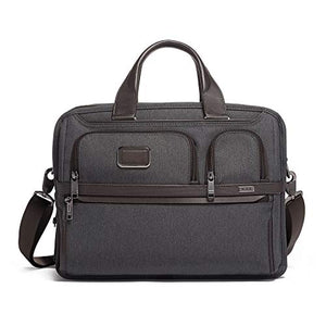 TUMI - Alpha 3 Expandable Organizer Laptop Briefcase - 15 Inch Computer Bag for Men and Women - Anthracite