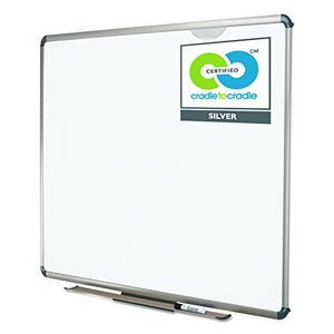 Quartet P567T Quartet Euro Frame Dry-Erase Board, Porcelain/Steel, 72x48, WE/Aluminum Frame