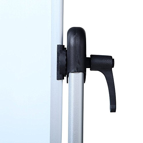 VIZ-PRO Double-Sided Magnetic Mobile Whiteboard,72 x 40 Inches Aluminium Frame and Stand