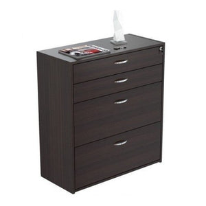 Home Office Filing Cabinet Wood Large Lockable Espresso by Inval