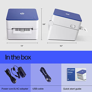 HP Shipping Label Printer, 4x6 Direct Thermal, High-Speed 300 DPI, Barcode Printer