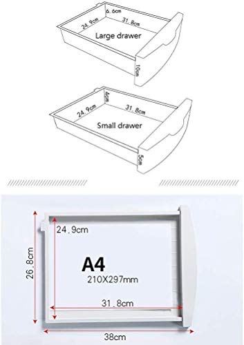 UGani File Cabinet Desktop Storage Box Furniture 6-Layer Archive Cabinet with Lock