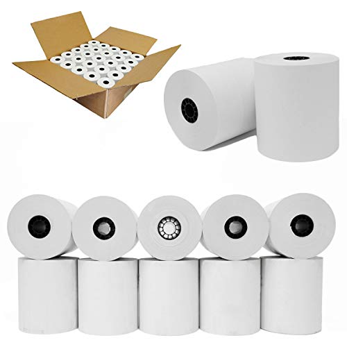 3 1/8 x220 Thermal Cash Register Paper (2500 POS Rolls) Certified BPA Free - TSP100 M224A TM-T88V Cash Register Thermal Paper Rolls - RegisterRoll