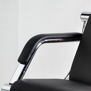Bestmart INC Modern PU Leather Office Sofa Set, Black, 3-Seat & Single Chair