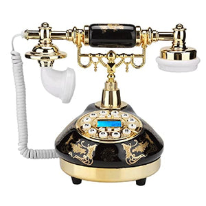 None Retro Vintage Ceramic Landline Phone (Color: D)