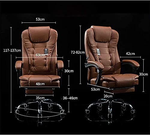 Ergonomic Height-Adjustable Swivel Gaming Chair with Manual Pedal Recliner (Pink)