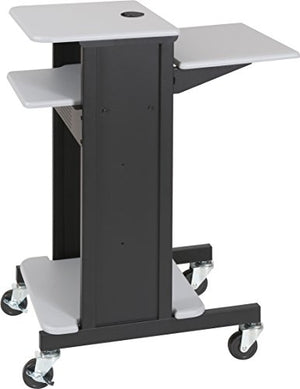BALT 89759 Adjustable Presentation Cart, 18w x 30d x 40-1/4h, Black/Gray