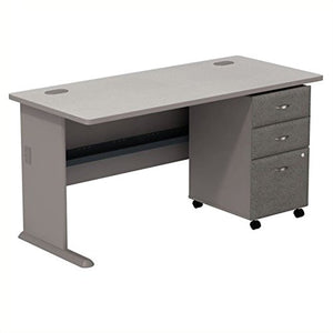 Bush Business Series A 60" Computer Desk with 3-Drawer File Cabinet