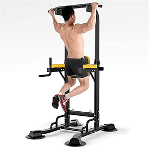 JYMBK Training Fitness Workout Station Power Tower Station, Multi Function Pull Up Bar Dip Station for Strength Training, Workout Abdominal Exercise, Push Up Equipment