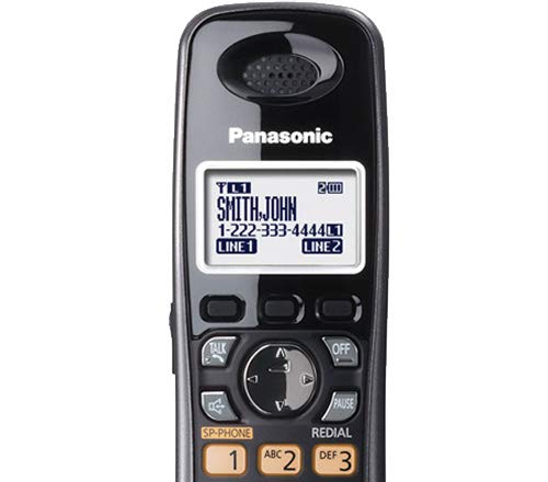 Panasonic KX-TGA939T 2 Line 1.9GHz DECT 6.0 Technology Backlit LCD Display Speakerphone 3-Way Conferencing Additional Digital Cordless Handset