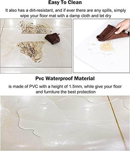 HAIZON Clear Hard-Floor Chair Mat for Wood/Tile Protection