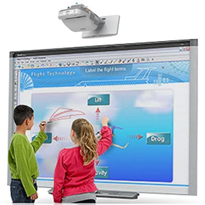 SMART Electronic Interactive Dry Erase Board (7ft x 4ft) with Short Throw Projector & Speakers
