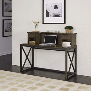 Home Styles Xcel Cinnamon Finish Office Desk with Hutch & Mobile File