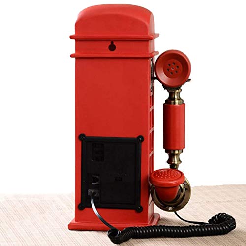 GagalU Retro Phone Booth Antique Fixed Telephone