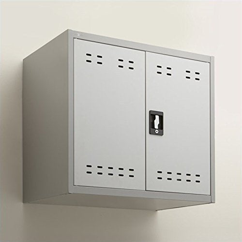 Safco Products 5530GR Steel Storage Cabinet, 27" High, Wall Mountable, Gray