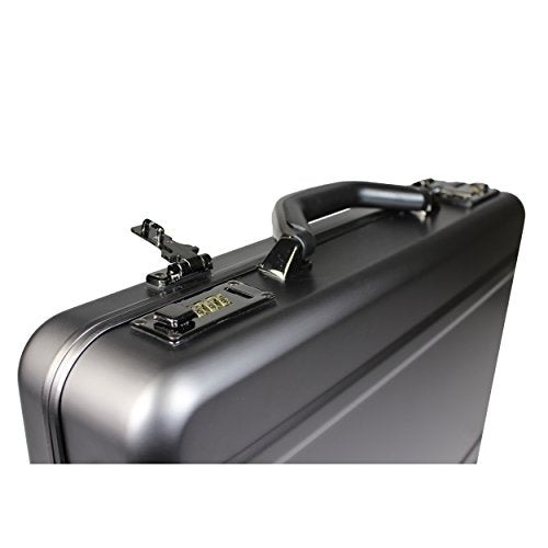 World Traveler European-Style Gun Metal Aluminum Laptop Attache Case Briefcase, Silver, One Size