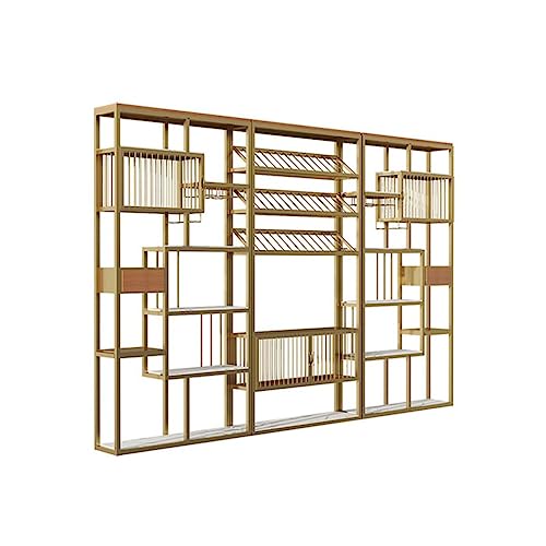 LCARS Nordic Metal Wine Rack Bar Partition Floor-to-Ceiling Bookshelf - A4-300cm