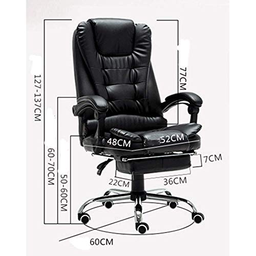 Ergonomic Office Chair with Lumbar Support and Swivel - Black