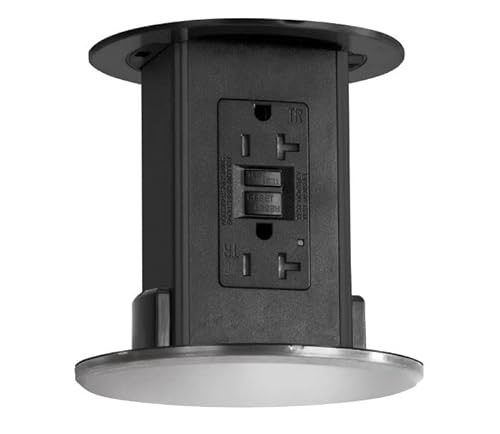 Lew Electric Pop Down Outlets (Under Cabinet) with 2 Outlet GFI