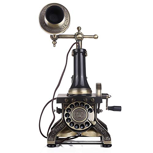 None Vintage Style Rotary Dial Land-Line Telephone