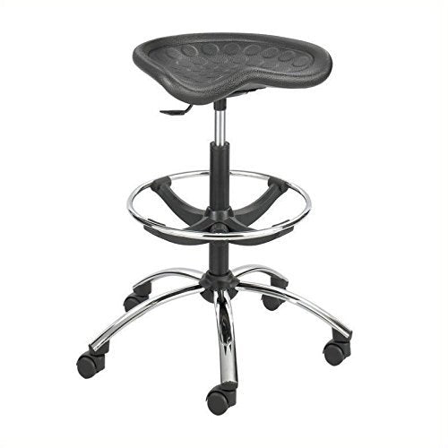 SAF6660BL - Safco Sit-Star Stool with Footring amp;amp; Caster