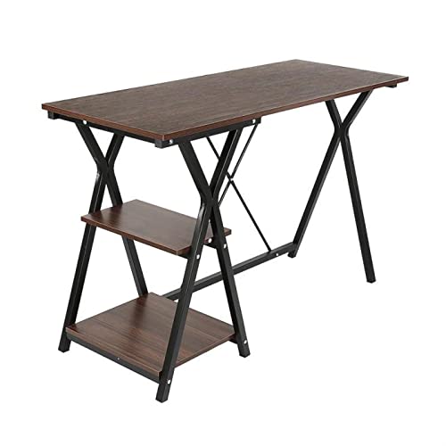 Laptop Desk 47.2" Simple Portable Office Desks PC Desk with Storage Shelves Home Office Laptop Desk Multifunctional Writing Table, Easy to Install Home Office desks