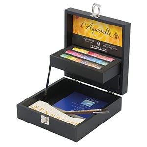 Sennelier French Artists' Watercolor Wood Box Set, Multi