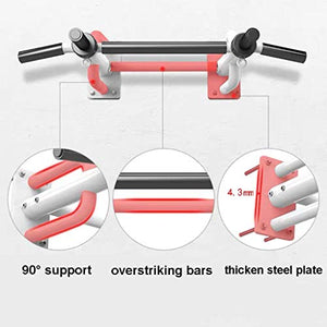 Strength Training Equipment Wall Mount Chin Up Bar Multi Grip Pull-Up Bar with Hangers for Punching Bags Power Ropes for Home Gym 1300 LB Weight Capacity (Color : C-White)