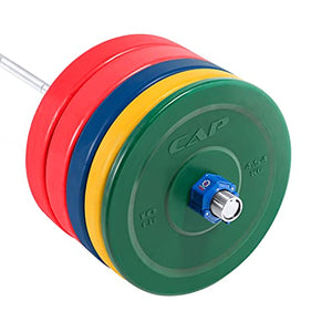 WF Athletic Supply 2 inch Olympic Size Color Premium Bumper Plate with Steel Insert, Great for Strength Training, Weightlifting & Crossfit Competition, Size Options Available