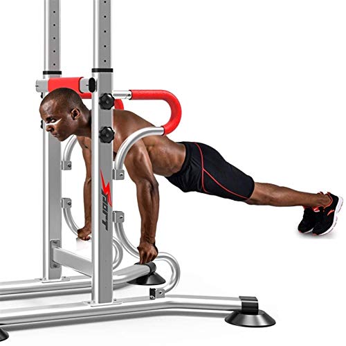 ZLQBHJ Pull Up & Dip Stand Power Tower,Home Gym Height Adjustable Multi-Function Fitness Strength Training Equipment Exercise Workout Station
