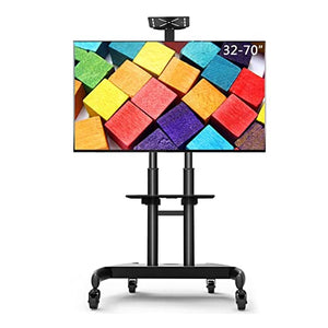 SHXSYN Free Lifting Mobile TV Cart for 32"-65" LED LCD Plasma TV