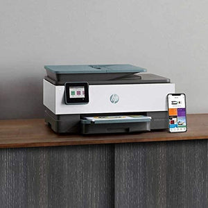 HP OfficeJet Pro 8028e All-in-One Wireless Color Inkjet Printer, Print&Copy&Scan&Fax, Touchscreen CGD, with Lanbertent USB LED Light
