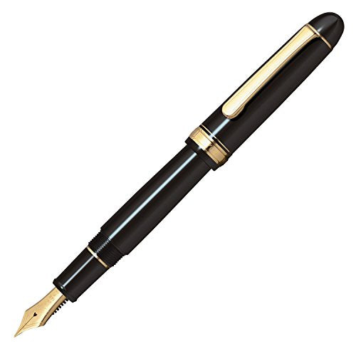 Platinum"#3776 Century/Black in Black"(Nib : Soft Fine)