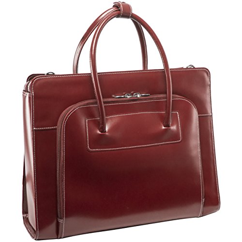 McKleinUSA LAKE FOREST 94336 Red Leather Women's Case w/ Removable Sleeve