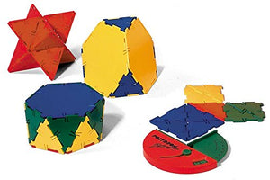 hand2mind Polydron Geometry Shapes (Set of 266 Pieces in 7 Shapes)