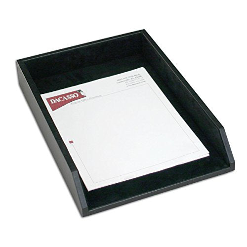 Dacasso Leather Desk Set, 7-Piece, Black