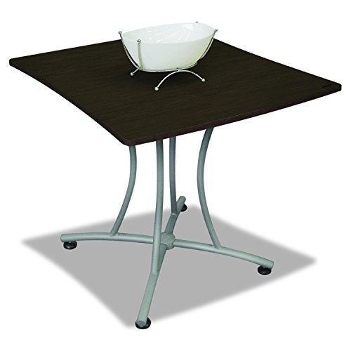 Linea Italia TR702MOC Trento Line Palermo Table, 33w x 31-1/2d x 29-1/2h, Mocha/Gray