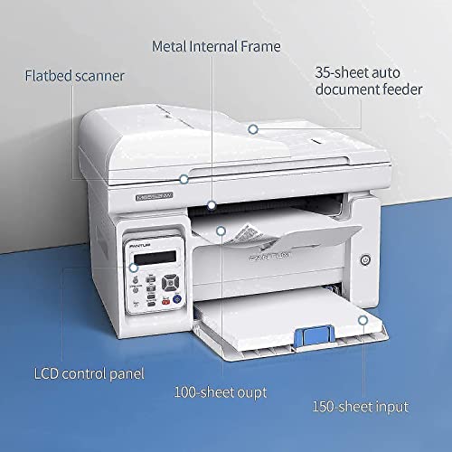 All in One Laser Printer Scanner Copier WiFi Wireless Printer Black and White Printer-Pantum M6552NW, Pantum PB-211EV Toner Cartridge Standard Yield 1500 Pages