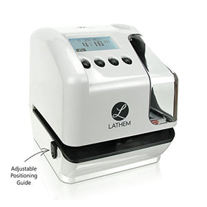 Lathem LT5000 Electronic Multi-Line Time, Date and Numbering Document Stamp, Can Be Wall Mounted (Screws Included) (LT5000)