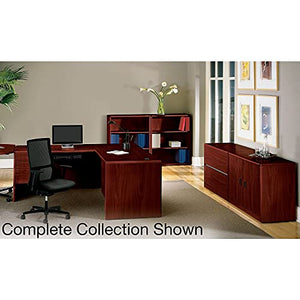 HON 10708LNN 10700 Series Left Pedestal Credenza, Mahogany 72w x 24d x 29 1/2h