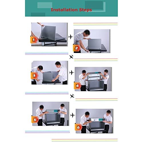 HayWHNKN Color Matching Cabinet for Textile Printing Dyeing Materials - D65 TL84 UV F Light Source 110V