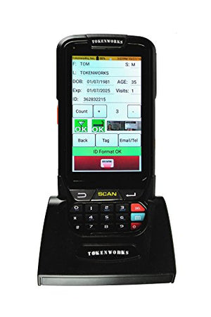 IDVisor Smart ID Scanner + All Software Upgrades, Charging Cradle and Extra Battery