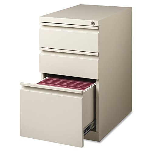 Lorell LLR49526 Mobile File Pedestal, Putty