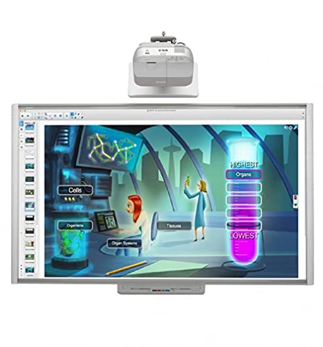 SMART Electronic Interactive Dry Erase Board (6ft x 4ft) with NEC UM330X Short Throw Projector