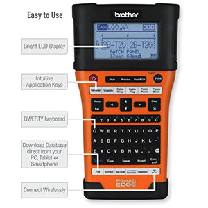 Brother Electronic Label Maker PT-E550W - Industrial Wireless Handheld Labelling Kit