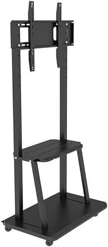 GaRcan Mobile TV Cart Stand 32-65 Inch Free Lift Floor Stand with AV Stand Camera Mount