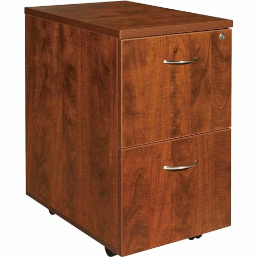 Lorell Mobile Pedestal File/File Cherry 16"x22"x28.25
