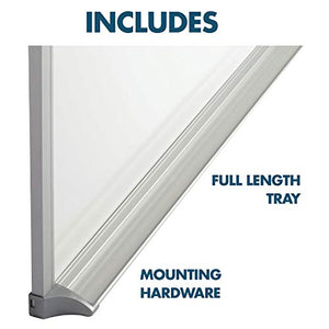 Quartet Whiteboard, Non-Magnetic Dry Erase White Board, 4' x 6', Aluminum Frame (EMA406)