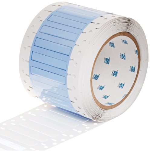 Brady PS-187-2-WT-S 2" Width x 0.335" Height, B-342 Heat-Shrink Polyolefin, Matte Finish White PermaSleeve Wire Marking Sleeve, One-Sided Printable (Pack of 500)