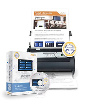 Plustek PSD300 Plus Document Scanner with ADF and Built-in Barcode Recognition